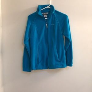 Women’s blue Columbia fleece jacket size S